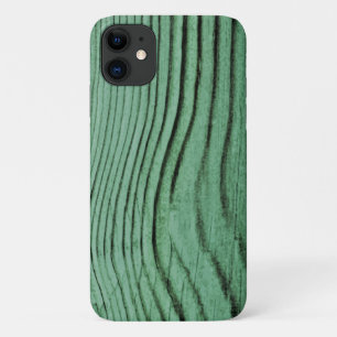 Mint Green Wood Grain Print Case-Mate iPhone Case