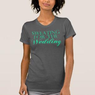 Mint & Grey Sweating For The Wedding. Singlet