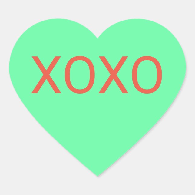 Mint Heart Candy Sticker (Front)