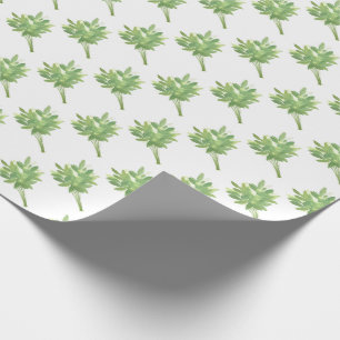 Mint herbs botanical garden watercolor pattern  wr wrapping paper
