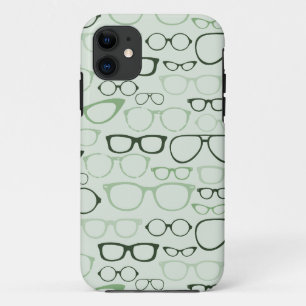 Mint Hipster Glasses Case-Mate iPhone Case