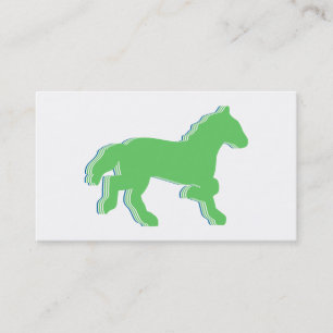 mint horse business card