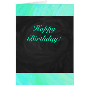 Mint Ice Blue and Black Monogram