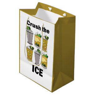 Mint Julep Cocktail Crush The Ice Derby Party Medium Gift Bag