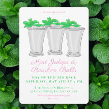 Mint Juleps Bourbon Balls Horse Race Derby Day