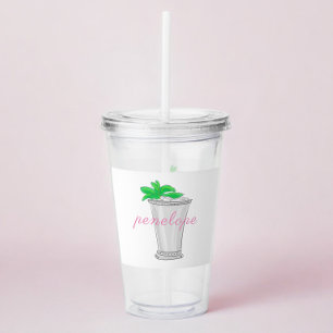 Mint Juleps Horse Race Derby Custom Favour Acrylic Tumbler