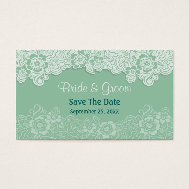Mint Lace - Save the Date (Front)
