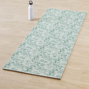 Mint Leopard Print Yoga Mat