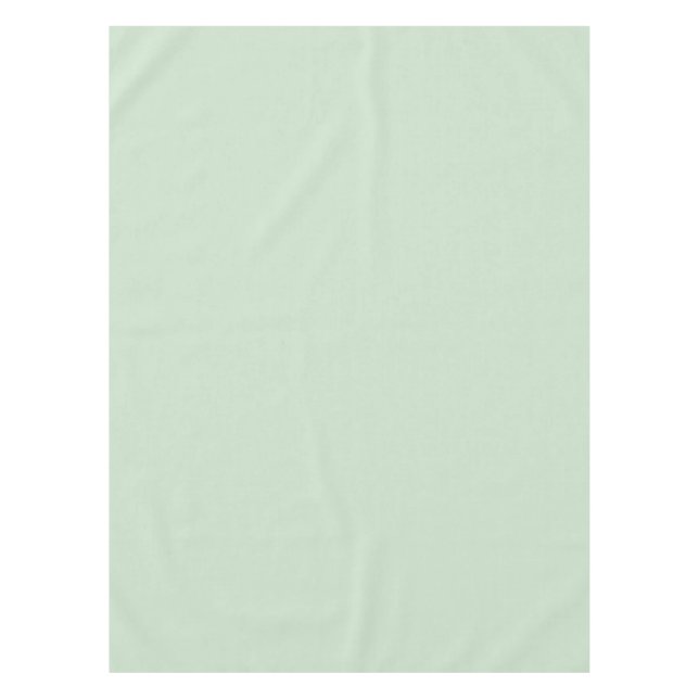 Mint Light Pastel Green Solid Colour SW 6736 Tablecloth (Front)