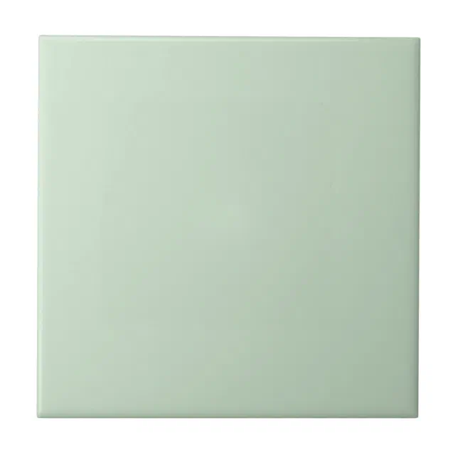 Mint Light Pastel Green Solid Colour SW 6736 Tile Zazzle.co.nz