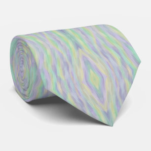 Mint Lilac Yellow Pattern Tie