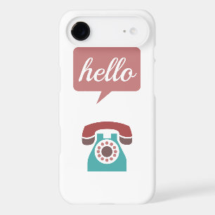 Mint Marsala Retro Telephone Hello