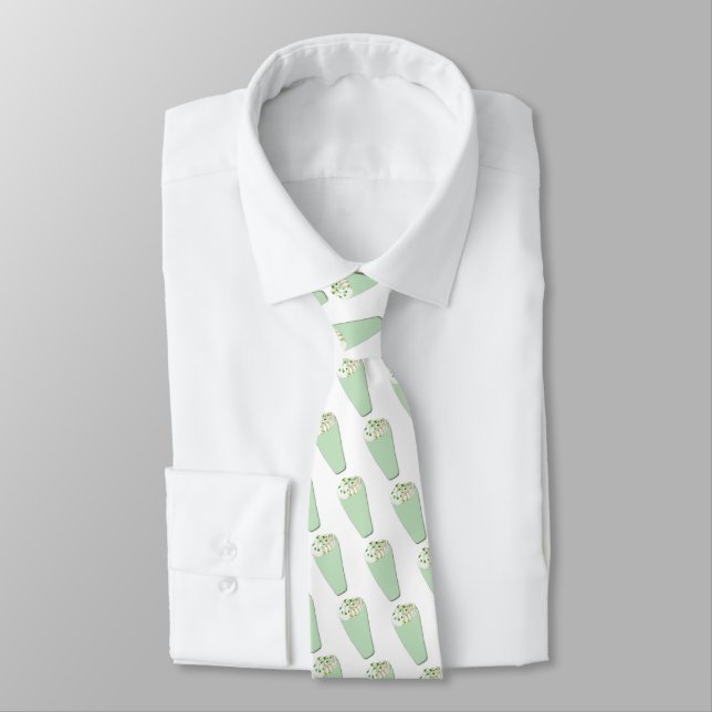 Mint Milkshake Tie (Tied)