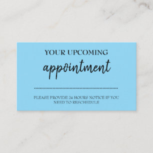 Mint Minimal Appointment Reminder Card