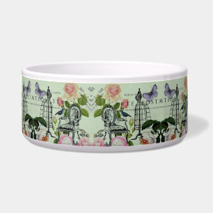 mint modern vintage french rose butterfly paris