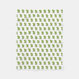 Mint Mojito With Lime Fleece Blanket