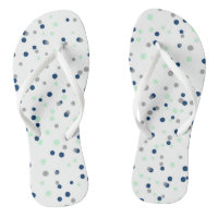 Mint & Navy Confetti Dots Pattern