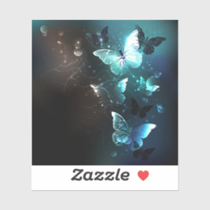Mint Night Butterflies