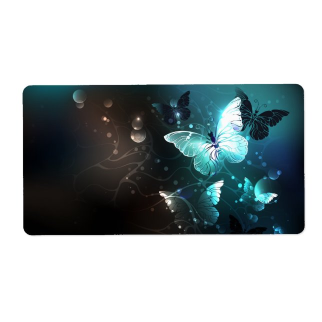 Mint Night Butterflies (Front)