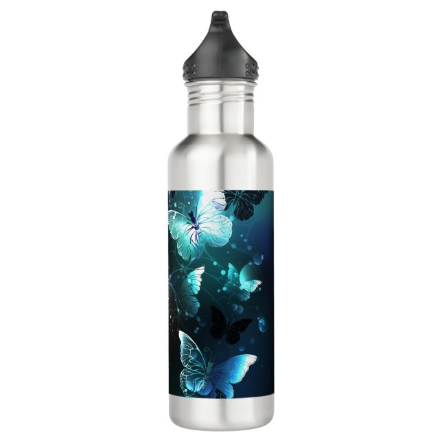 Mint Night Butterflies 710 Ml Water Bottle (Right)