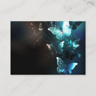 Mint Night Butterflies Appointment Card