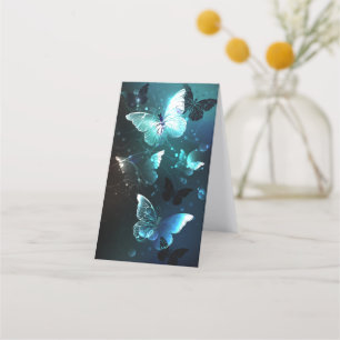 Mint Night Butterflies Appointment Card
