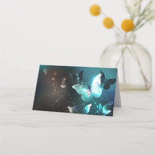 Mint Night Butterflies Appointment Card