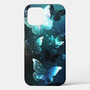 Mint Night Butterflies iPhone 12 Case