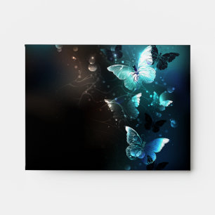 Mint Night Butterflies Envelope