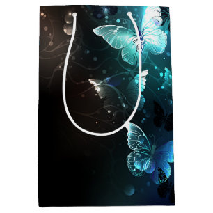 Mint Night Butterflies Medium Gift Bag