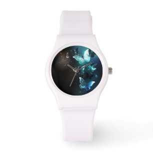 Mint Night Butterflies Watch