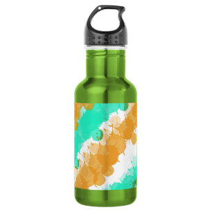Mint & Orange Bright Splatter 532 Ml Water Bottle