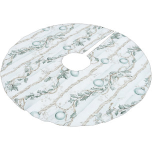 Mint Ornaments Coast Christmas Brushed Polyester Tree Skirt