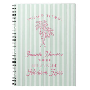 Mint Palm Springs Favourite Memories with Bride Notebook