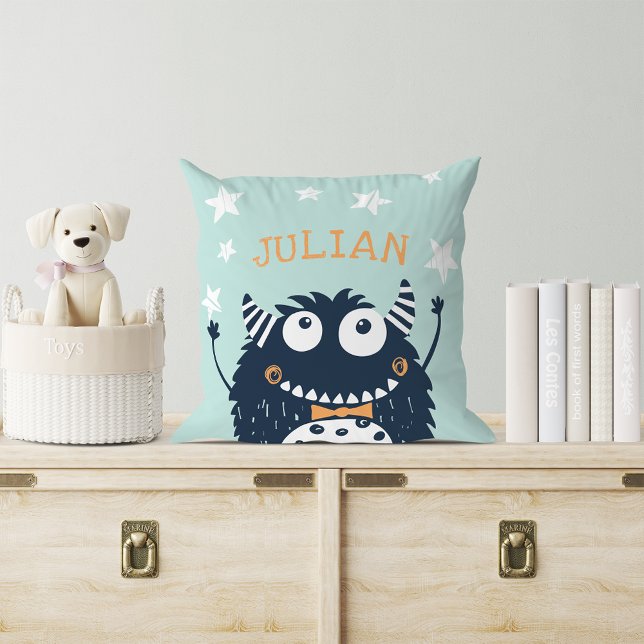 Mint | Personalised Monster Cushion (Creator Uploaded)