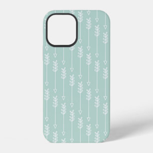 Mint Pink Tribal Arrows Pattern Indian Indigenous iPhone 12 Case