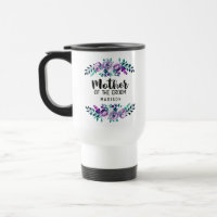 Mint & Purple Floral Wreath Mother of the Groom