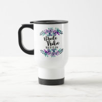 Mint & Purple Floral Wreath Wedding Bride Tribe