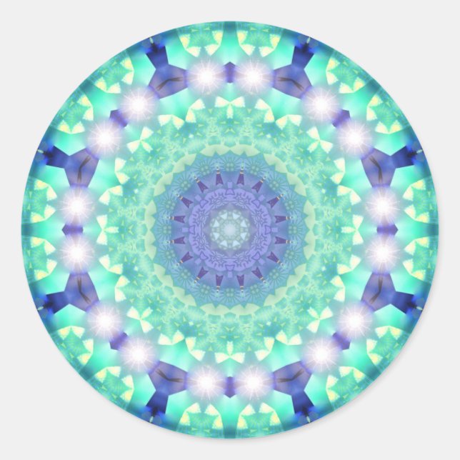 Mint Purple Magic Circle Sticker (Front)