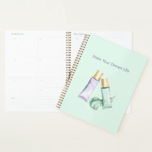 Mint Purple Paint Dream Life Planner
