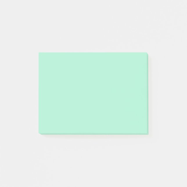 Mint Solid Colour Post-it Notes (Front)