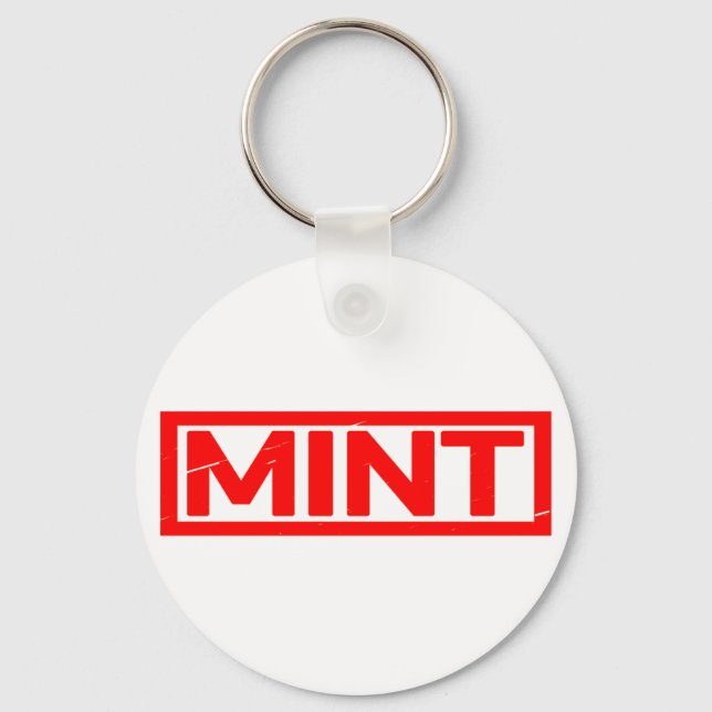 Mint Stamp Key Ring (Front)