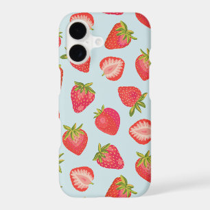 Mint Strawberry iPhone Case