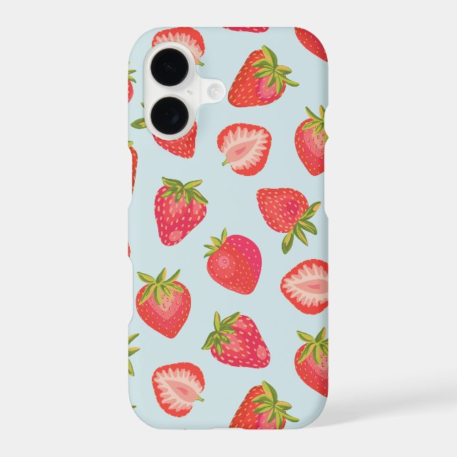 Mint Strawberry iPhone Case (Back)