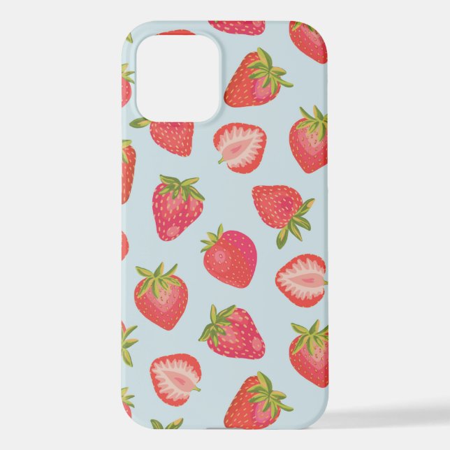 Mint Strawberry iPhone Case (Back)