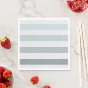 Mint Stripes Ombre Napkin
