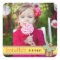 Mint Sweet Cherry Cupcake Photo Birthday Sticker