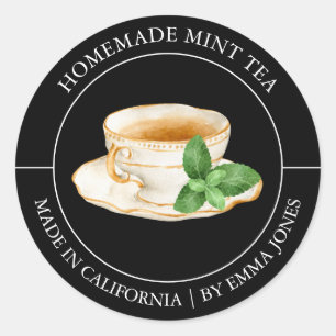 Mint Tea Modern label