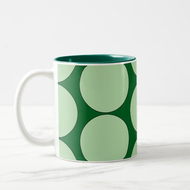 "MINT-TEA" POP BUBBLE Ceramic Coffee Mug (Left)