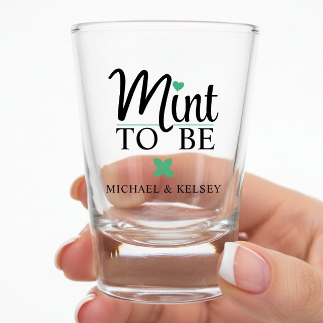 Mint to Be Newlywed Couple Wedding Bridal Shower Shot Glass (Mint to Be Newlywed Couple Wedding Bridal Shower Shot Glass
)
